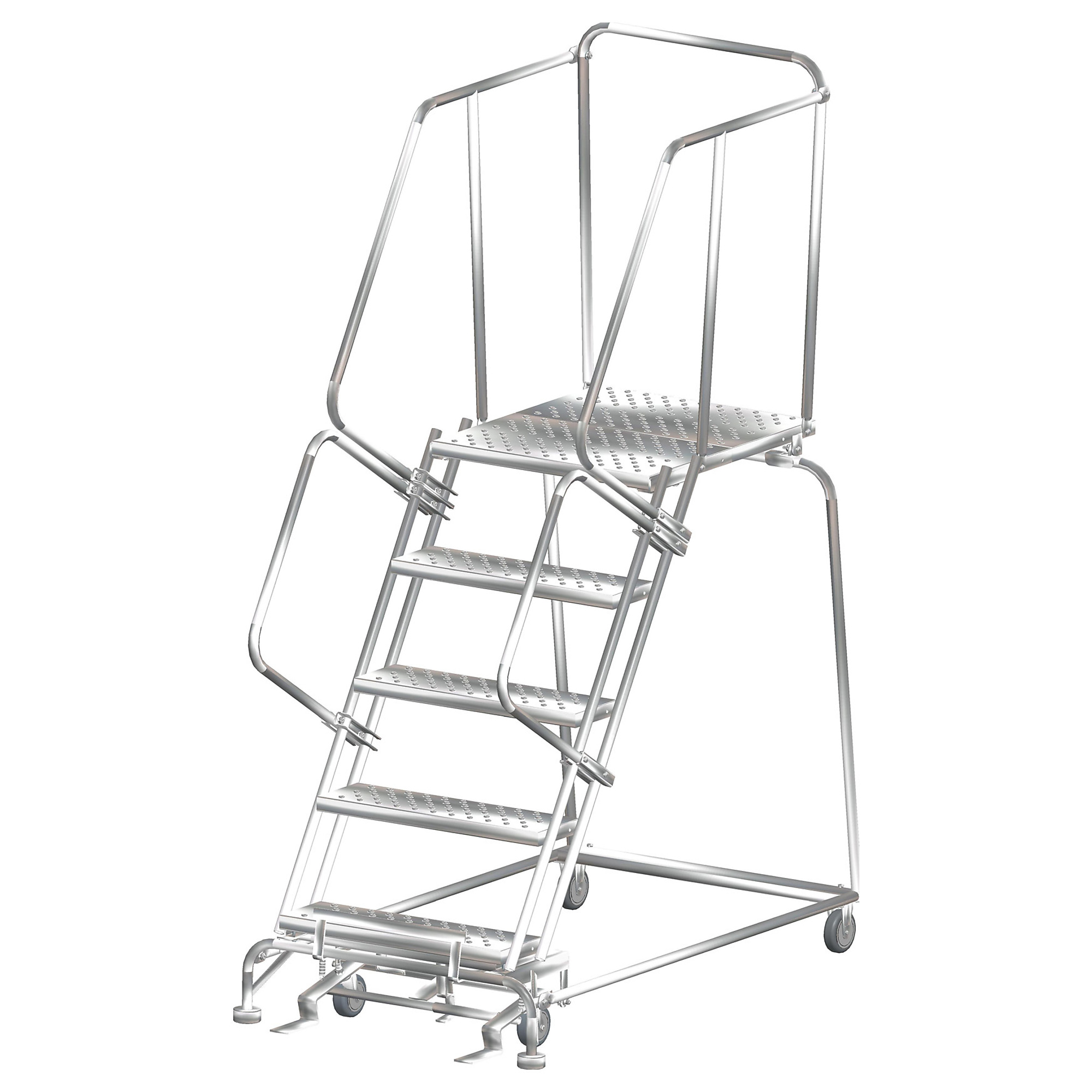Ballymore, Stainless Steel Rolling Ladder, Overall Height 83 in, Steps 5, Material Stainless Steel, Model# SS053228P